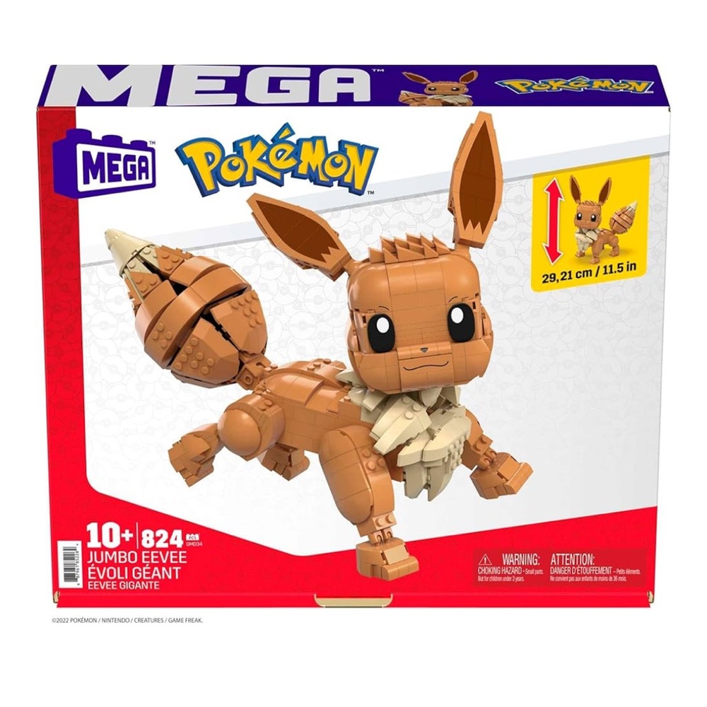 Pokémon Jumbo Eevee Building Set 824 pcs